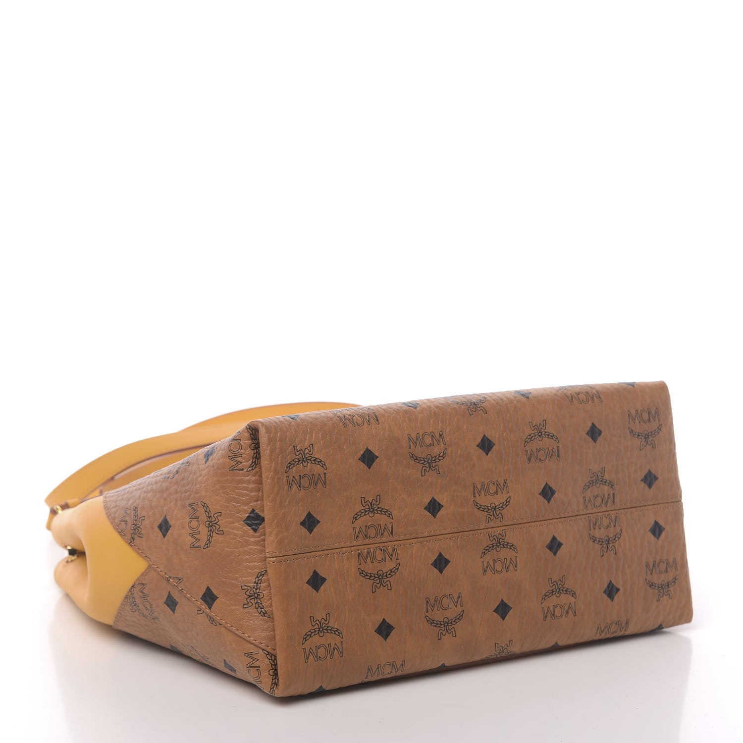 MCM Visetos Medium Klara Hobo Cognac Yellow 4 of 10