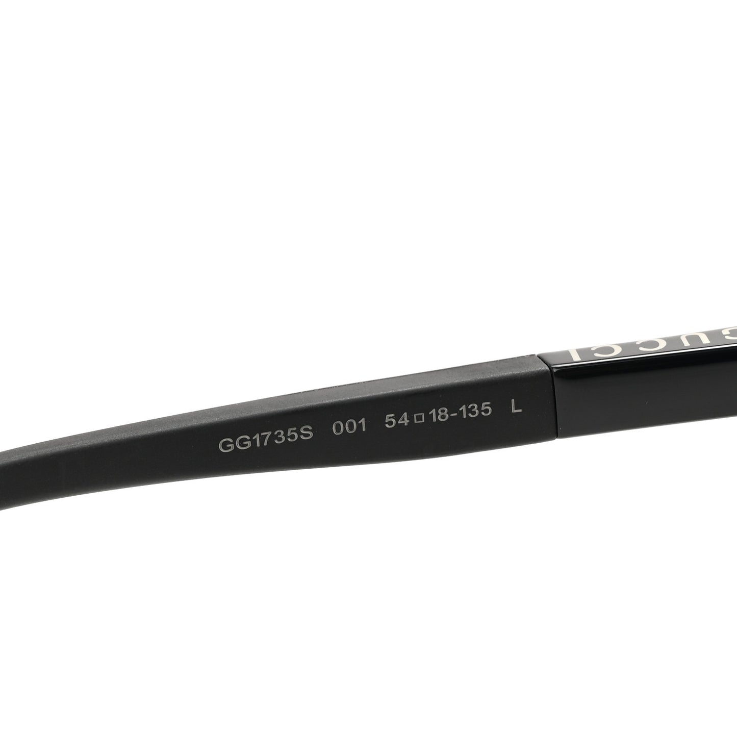 Acetate Rectangular Web Sunglasses GG1735S Black