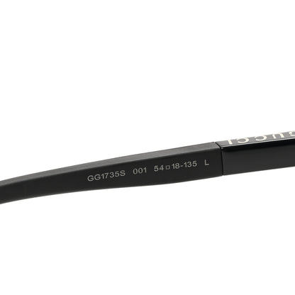 Gucci Acetate Rectangular Web Sunglasses GG1735S Black 5 of 8