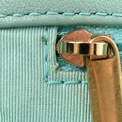 Chanel Goatskin Quilted Medium Chanel 19 Flap Light Blue 11 of 11