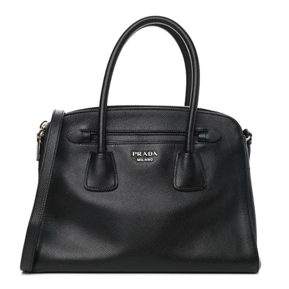 Prada Saffiano Lux Bowler Black 1 of 7