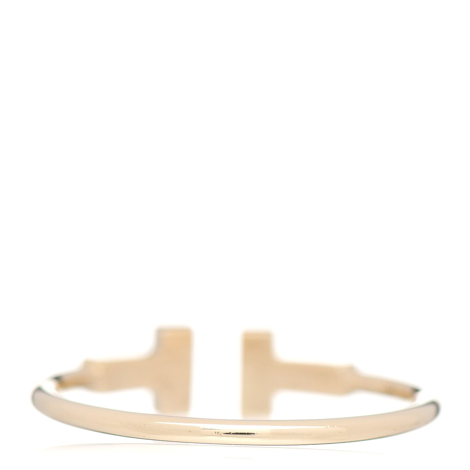Tiffany 18K Yellow Gold Diamond T Wire Ring 63 10.5 4 of 6