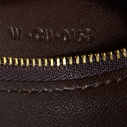 Celine Lambskin Horizontal Bi-Color Coeur Cabas Indigo Khaki 7 of 9