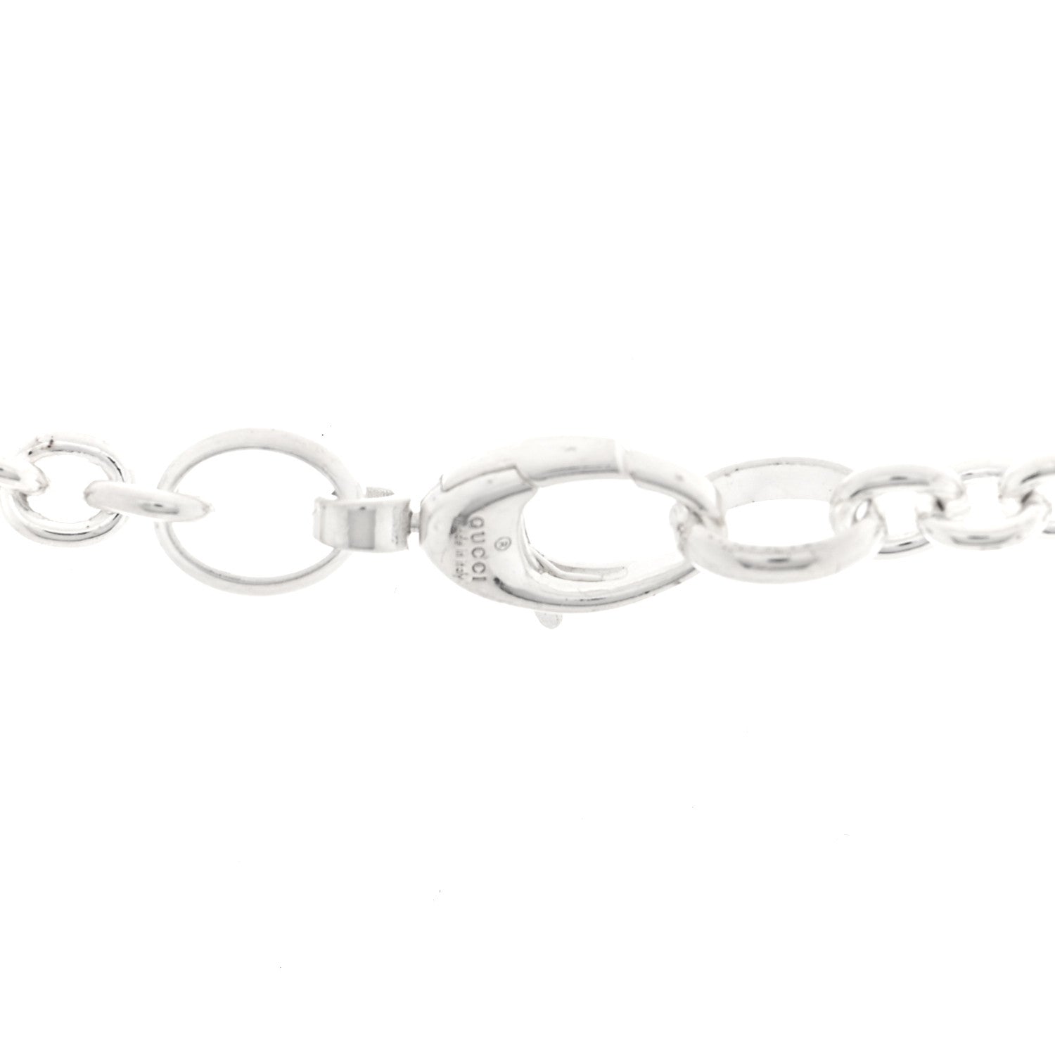 Gucci Sterling Silver Britt Interlocking GG Pendant Necklace 4 of 4