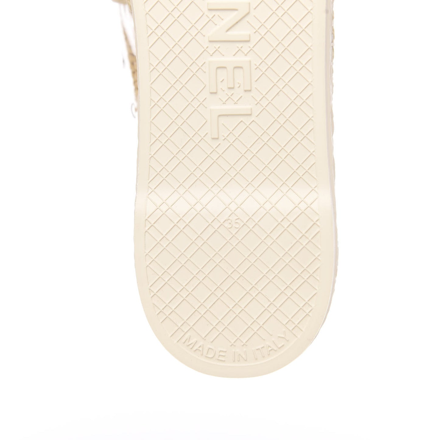 PVC Raffia CC Espadrilles 35 Beige