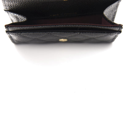 Chanel Caviar Quilted Flap Card Holder Black 5 of 9
