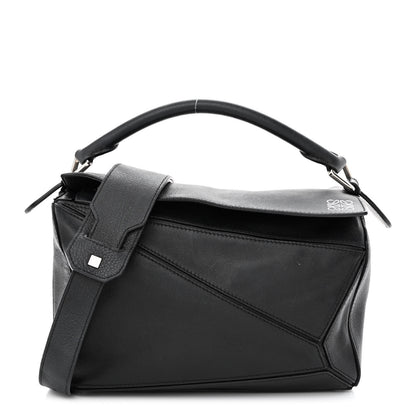 Loewe Calfskin Medium Puzzle Bag Black 1 of 15