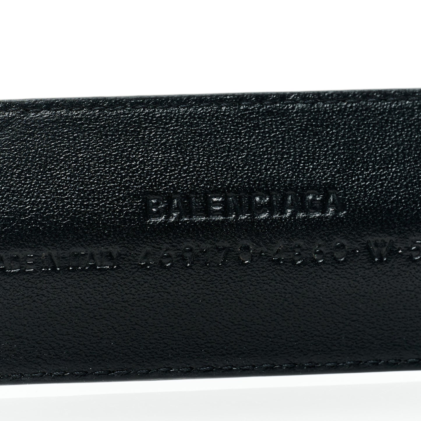 Calfskin Cycle Slap Bracelet Baby Blue Black