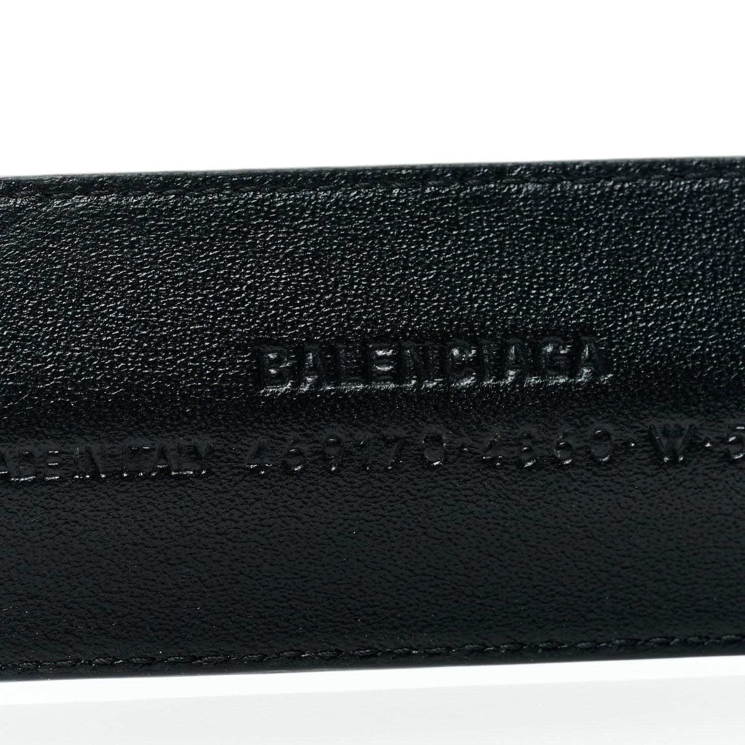 Balenciaga Calfskin Cycle Slap Bracelet Baby Blue Black 4 of 5