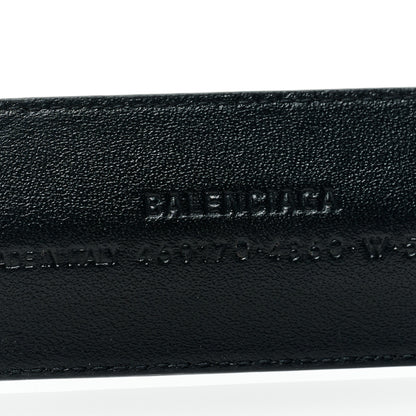 Balenciaga Calfskin Cycle Slap Bracelet Baby Blue Black 4 of 5