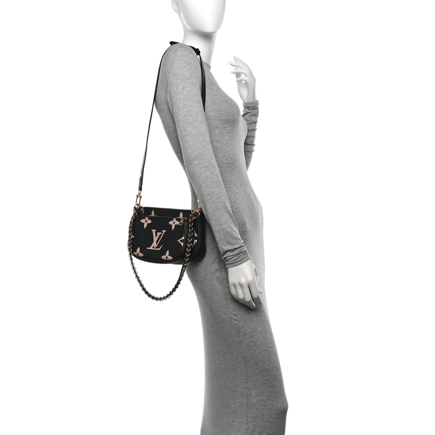 Empreinte Monogram Giant Multi Pochette Accessories Black Beige