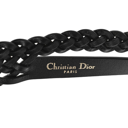 Christian Dior Calfskin DiorDouble Braided Belt 90 Black 3 of 3