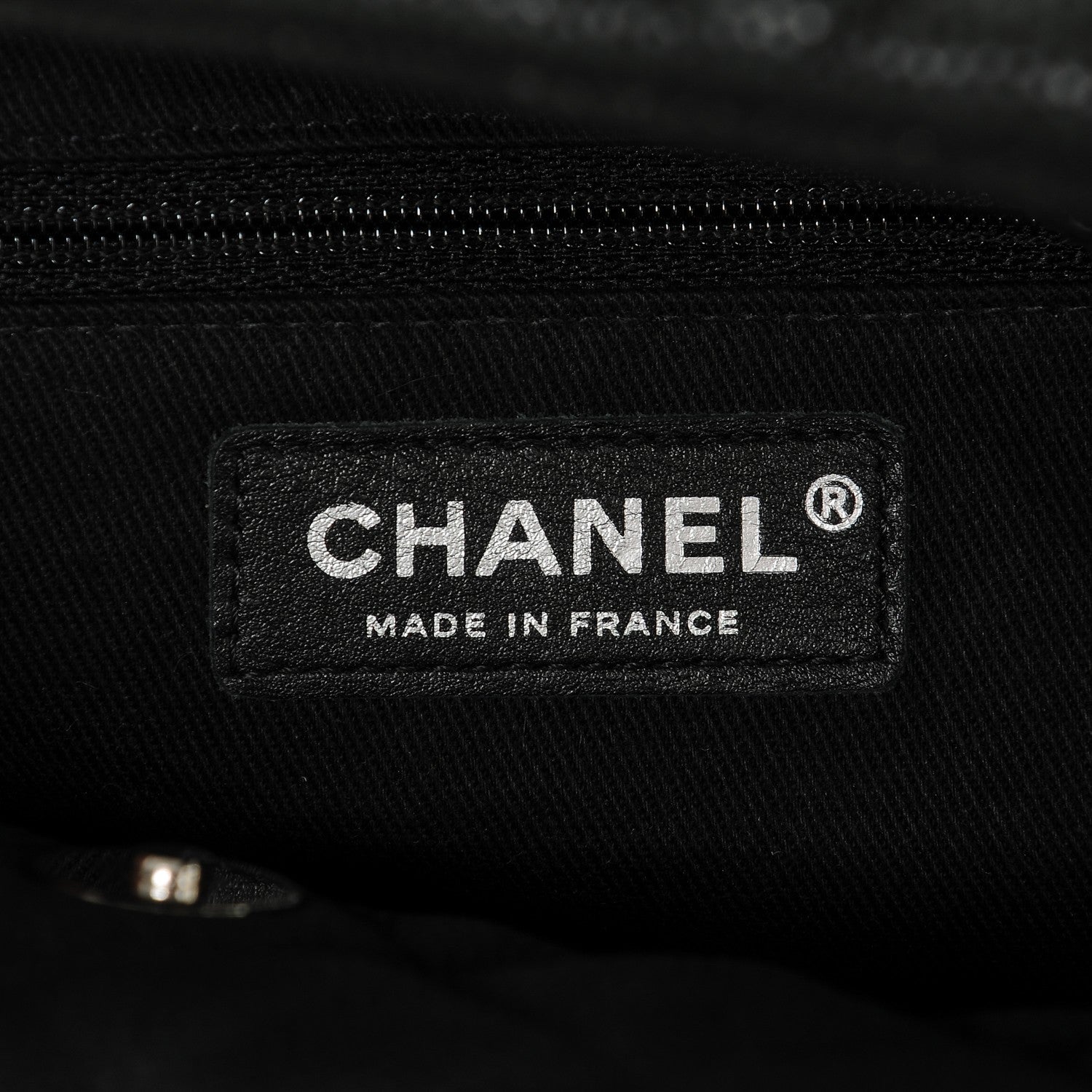 Chanel Iridescent Caviar Quilted Lady Pearly Tote Black 6 of 7