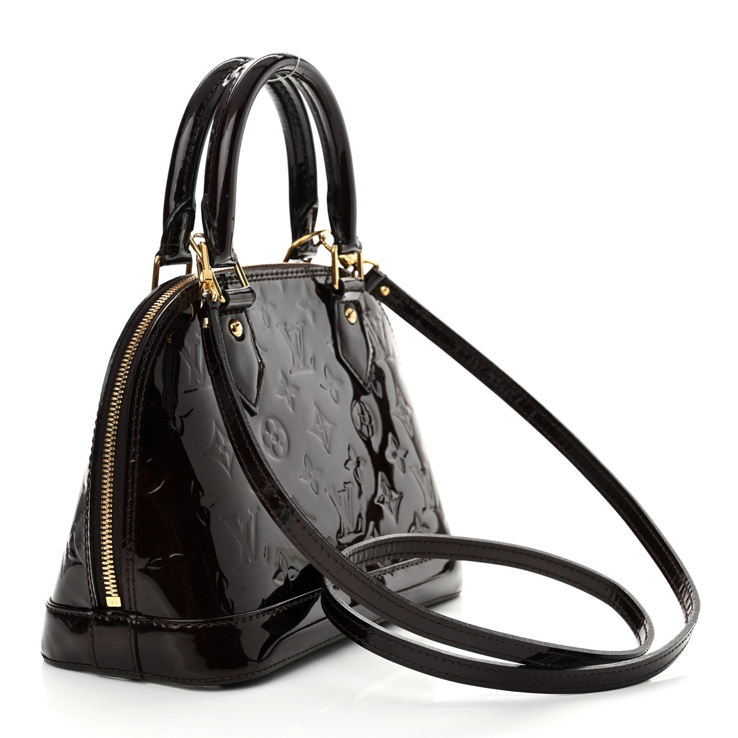 Louis Vuitton Vernis Alma BB Amarante 3 of 13