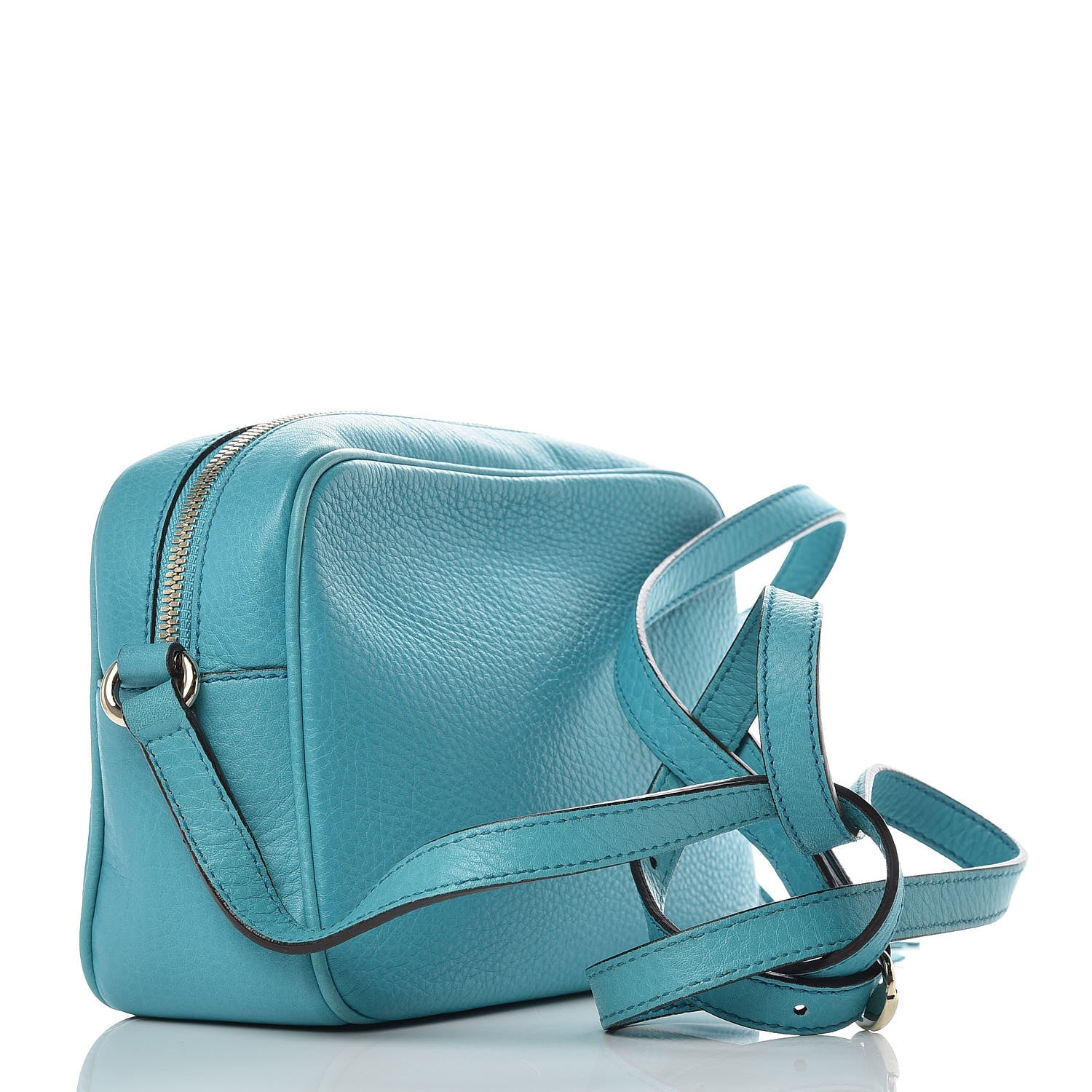 Gucci Pebbled Calfskin Small Soho Disco Bag Deep Cobalt 3 of 12