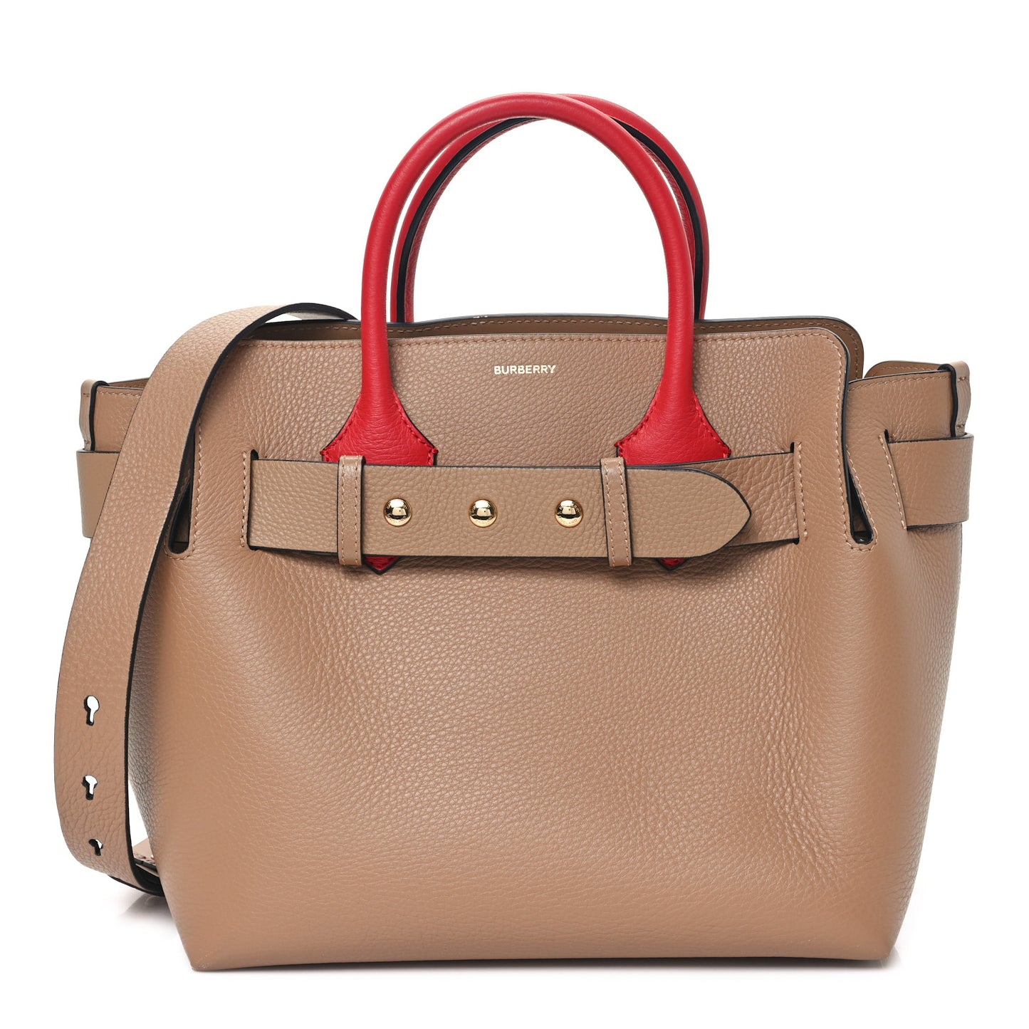 Marais Calfskin Small Belt Bag Dark Beige