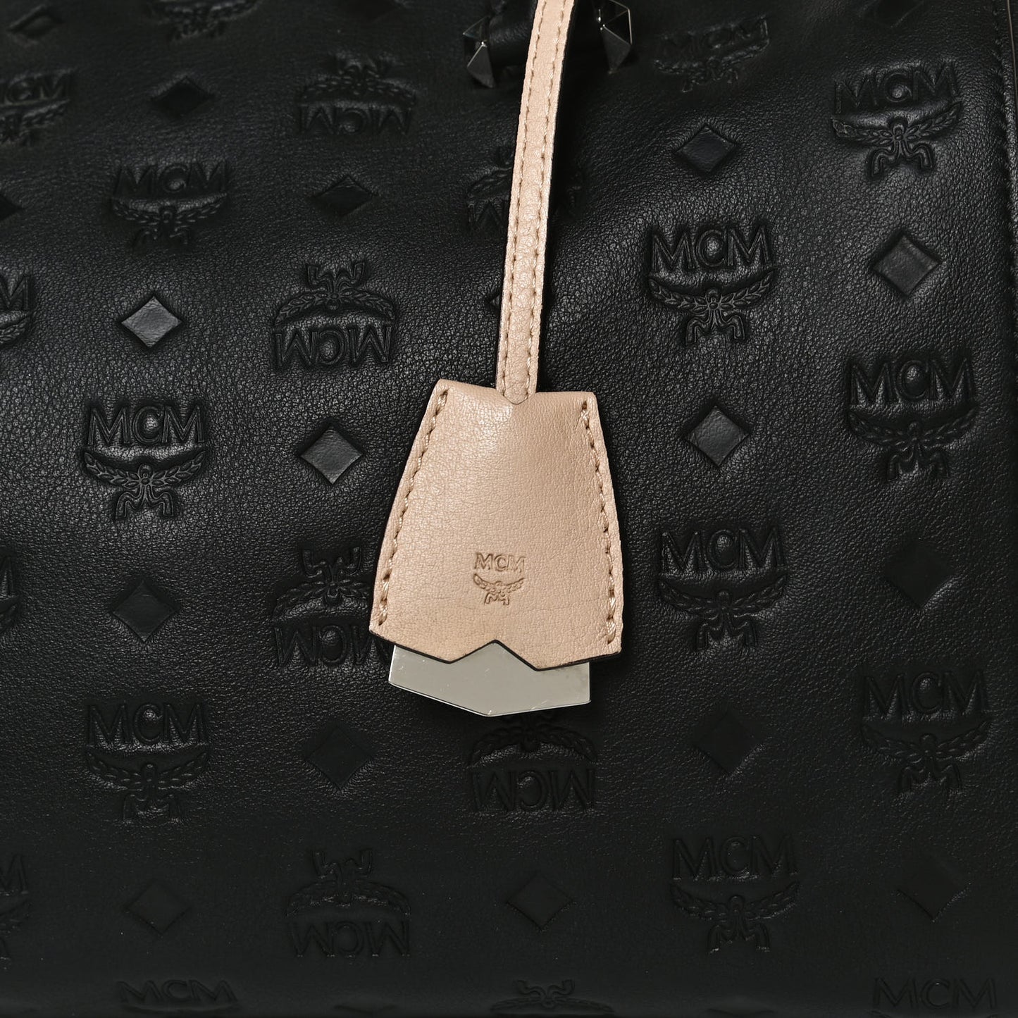 Calfskin Ottomar Monogram Essential Boston Bag Black