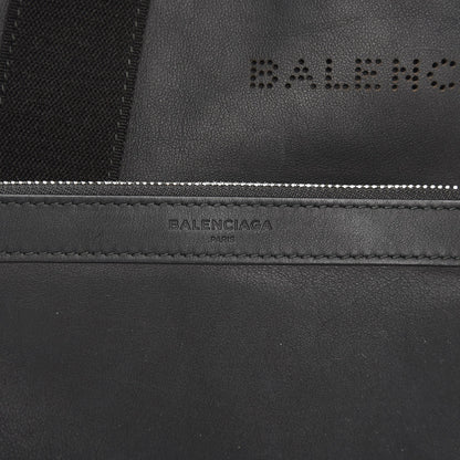 Balenciaga Matte Veau Lisse Perforated S Navy Cabas Black 9 of 11