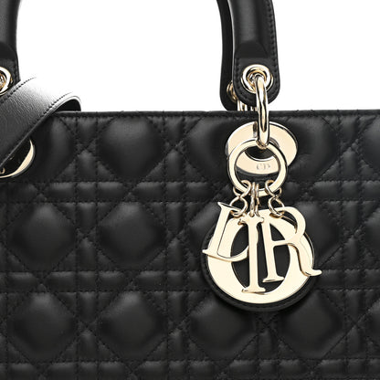 Christian Dior Lambskin Cannage Large Lady Dior Black 8 of 11