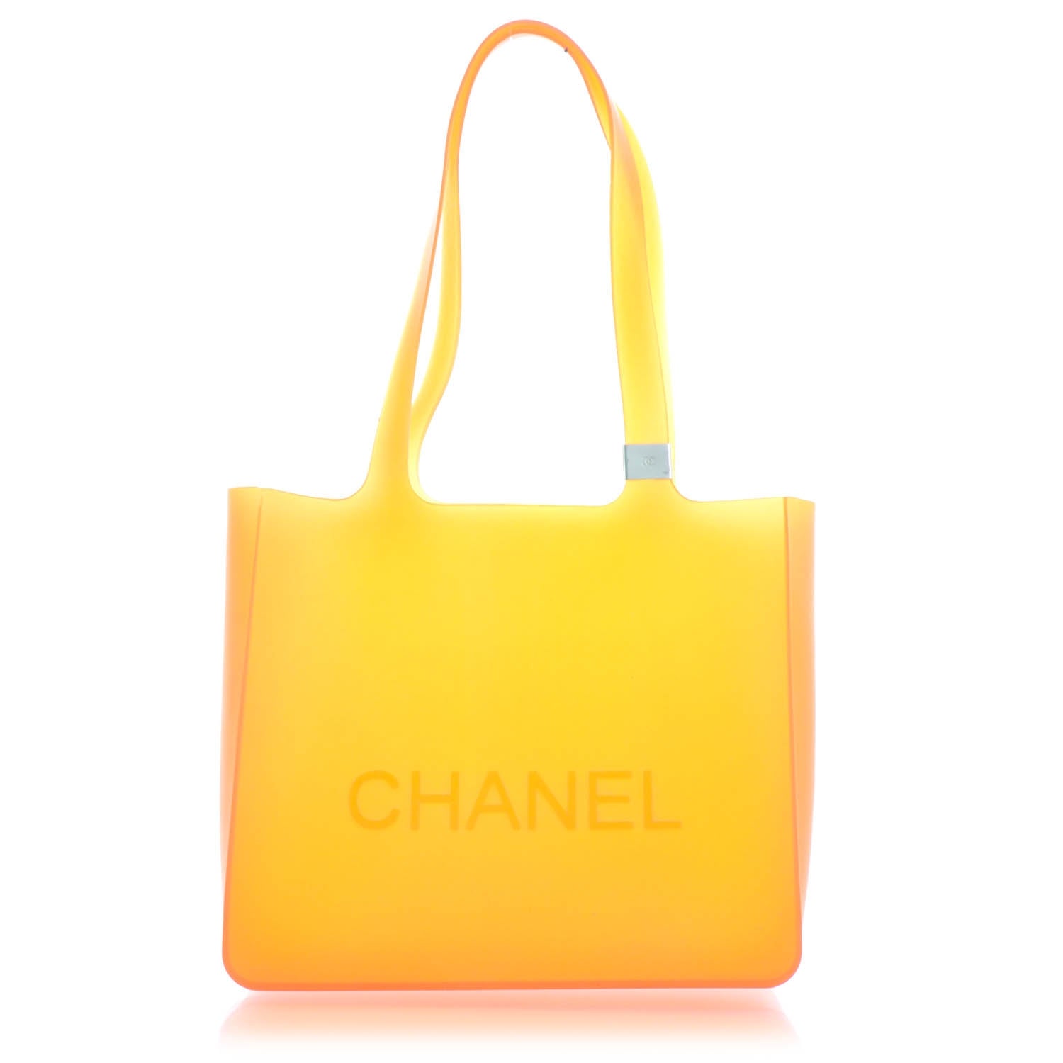 Chanel Jelly Rubber Tote Orange 1 of 10