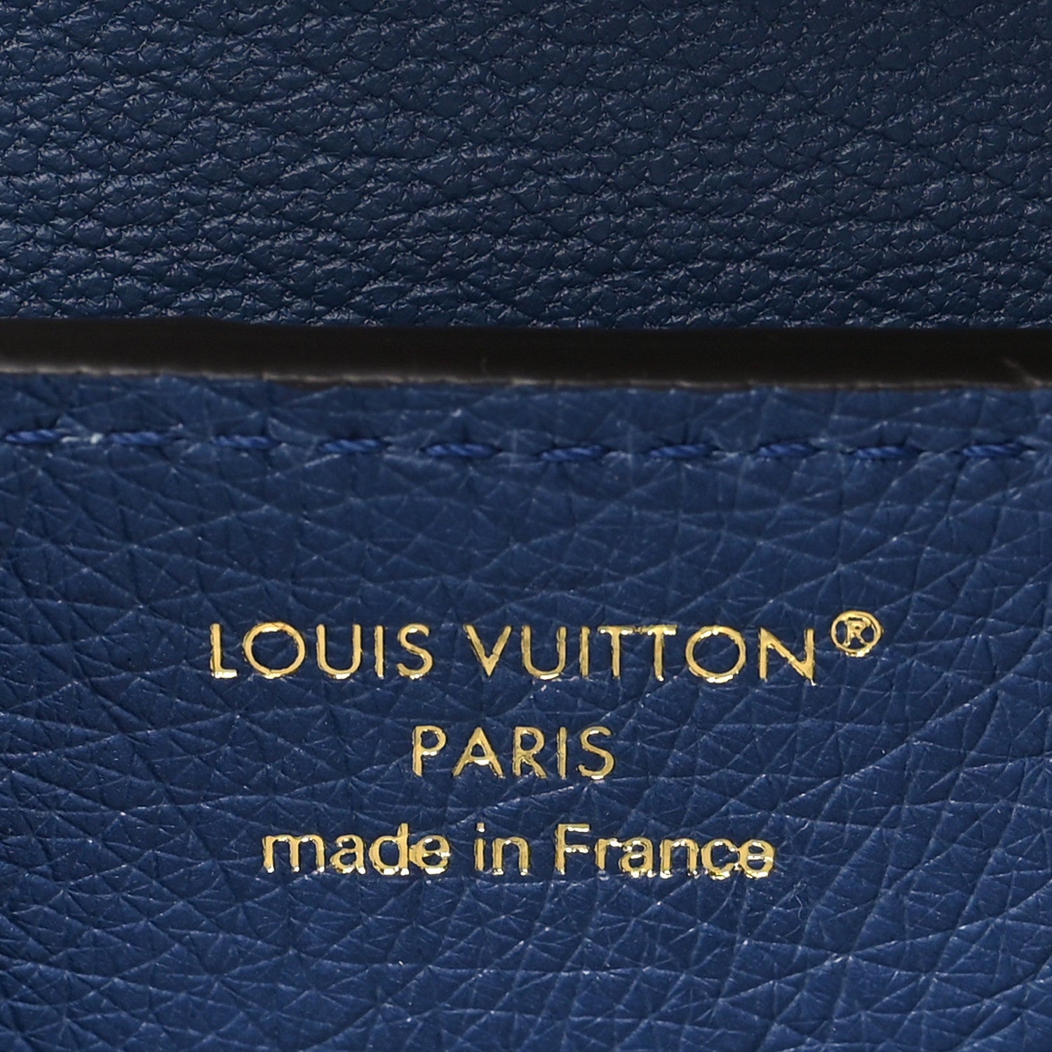 Louis Vuitton Ostrich Capucines Mini Indigo 5 of 8