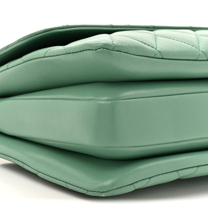 Chanel Lambskin Quilted Small Trendy CC Flap Dual Handle Bag Light Green 11 of 11