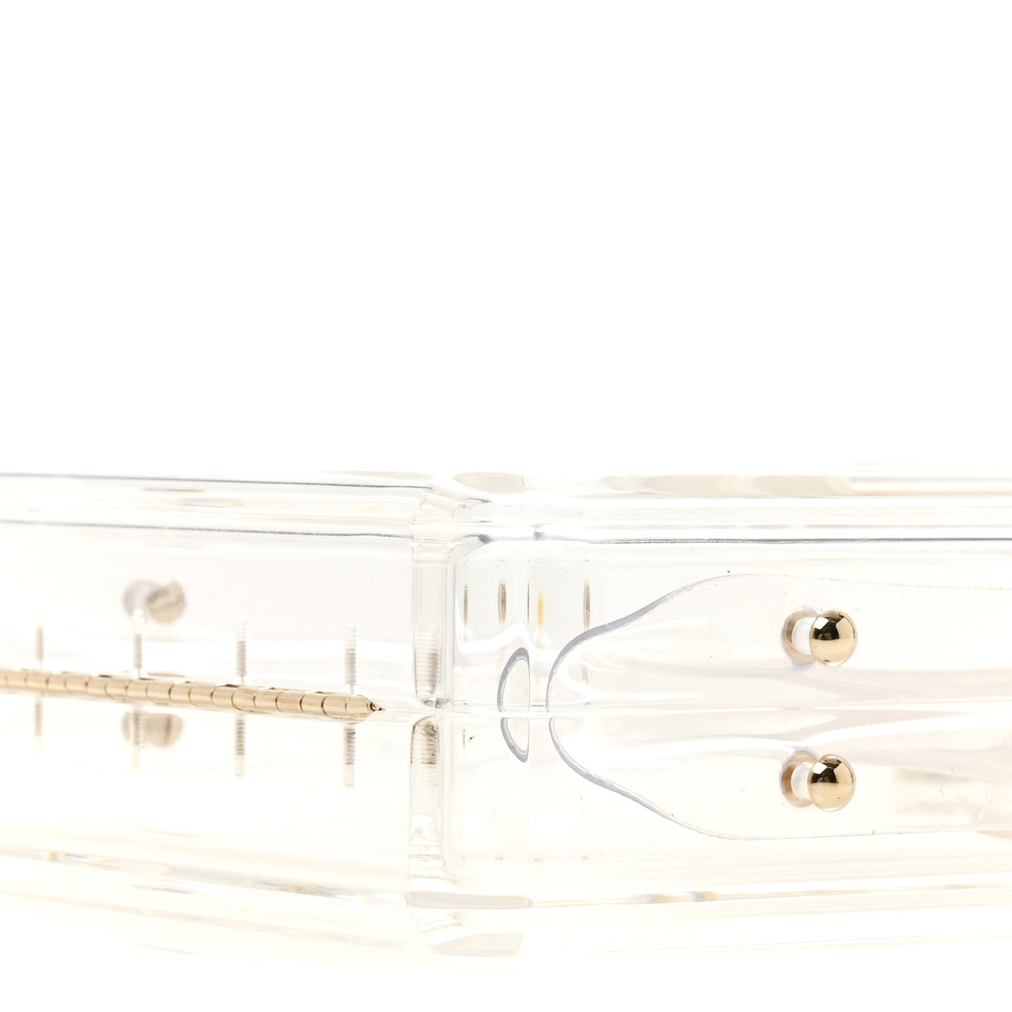 Transluscent Plexiglass Perfume Bottle Clutch