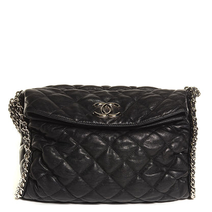 Chanel Washed Lambskin Chain Around Hobo Black 1 of 8