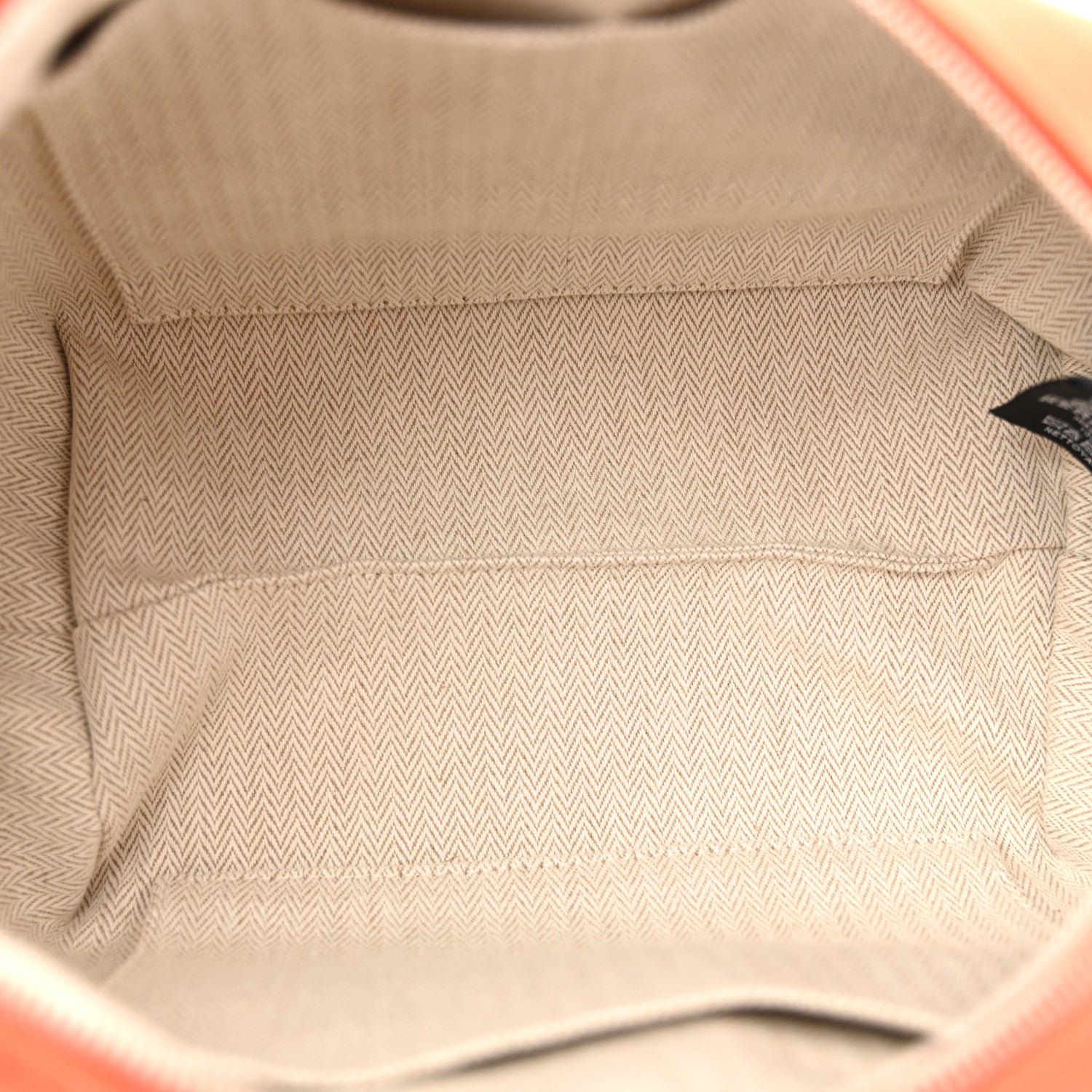 Hermes Canvas Small Bride-A-Brac Pouch Orange Burgundy 5 of 8