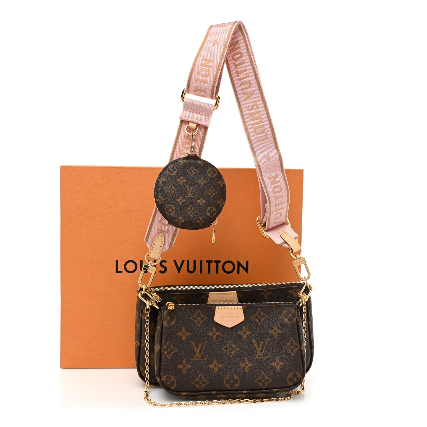 Monogram Multi Pochette Accessories Rose Clair