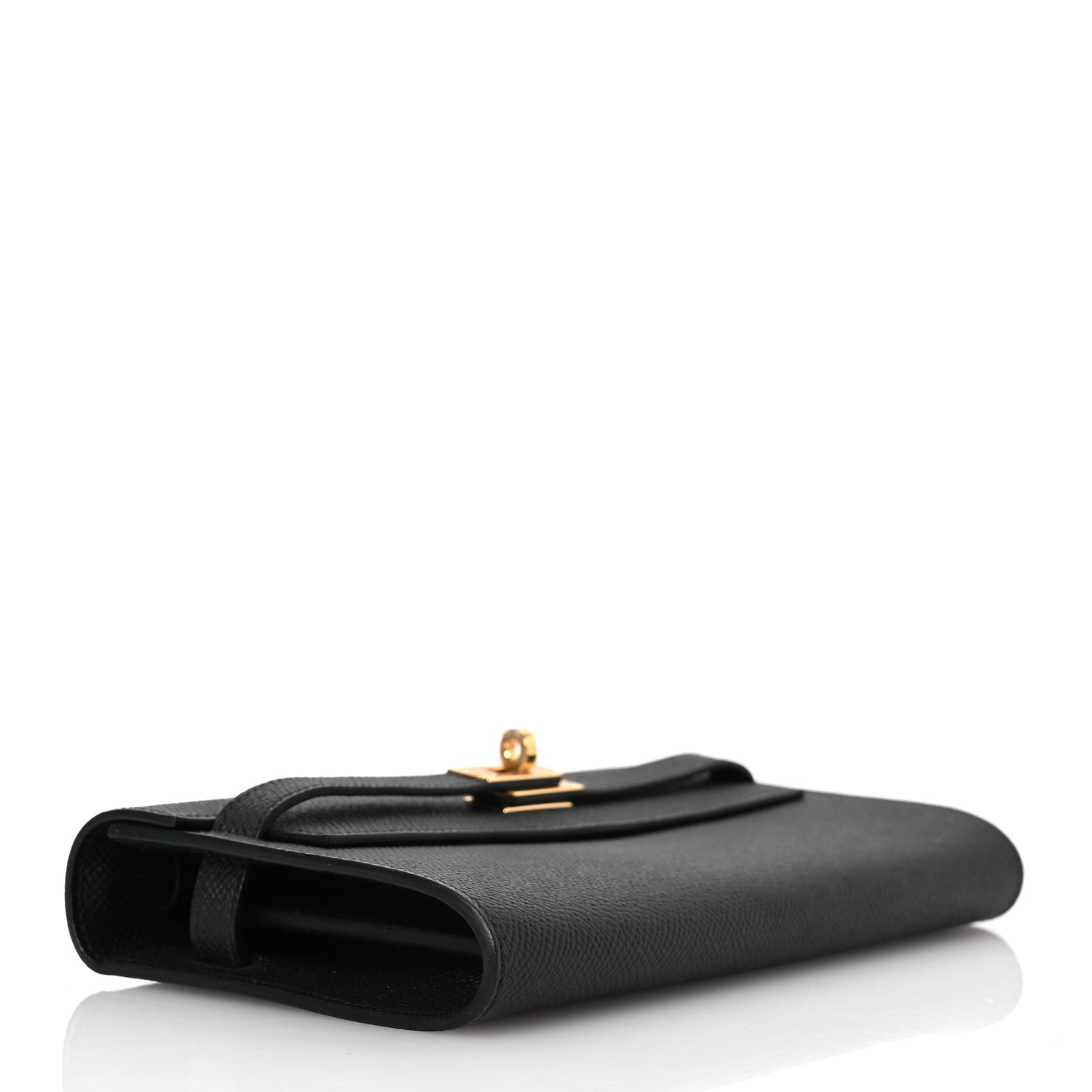 Hermes Epsom Kelly Wallet To Go Black 4 of 13