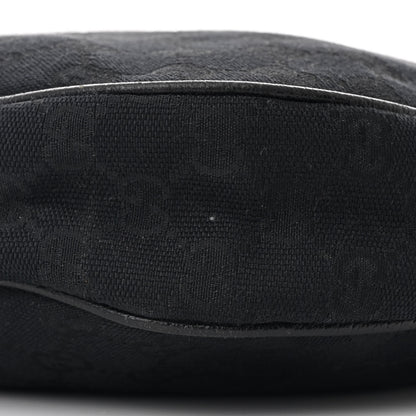 Gucci Monogram Medium Half Moon Hobo Black 10 of 10