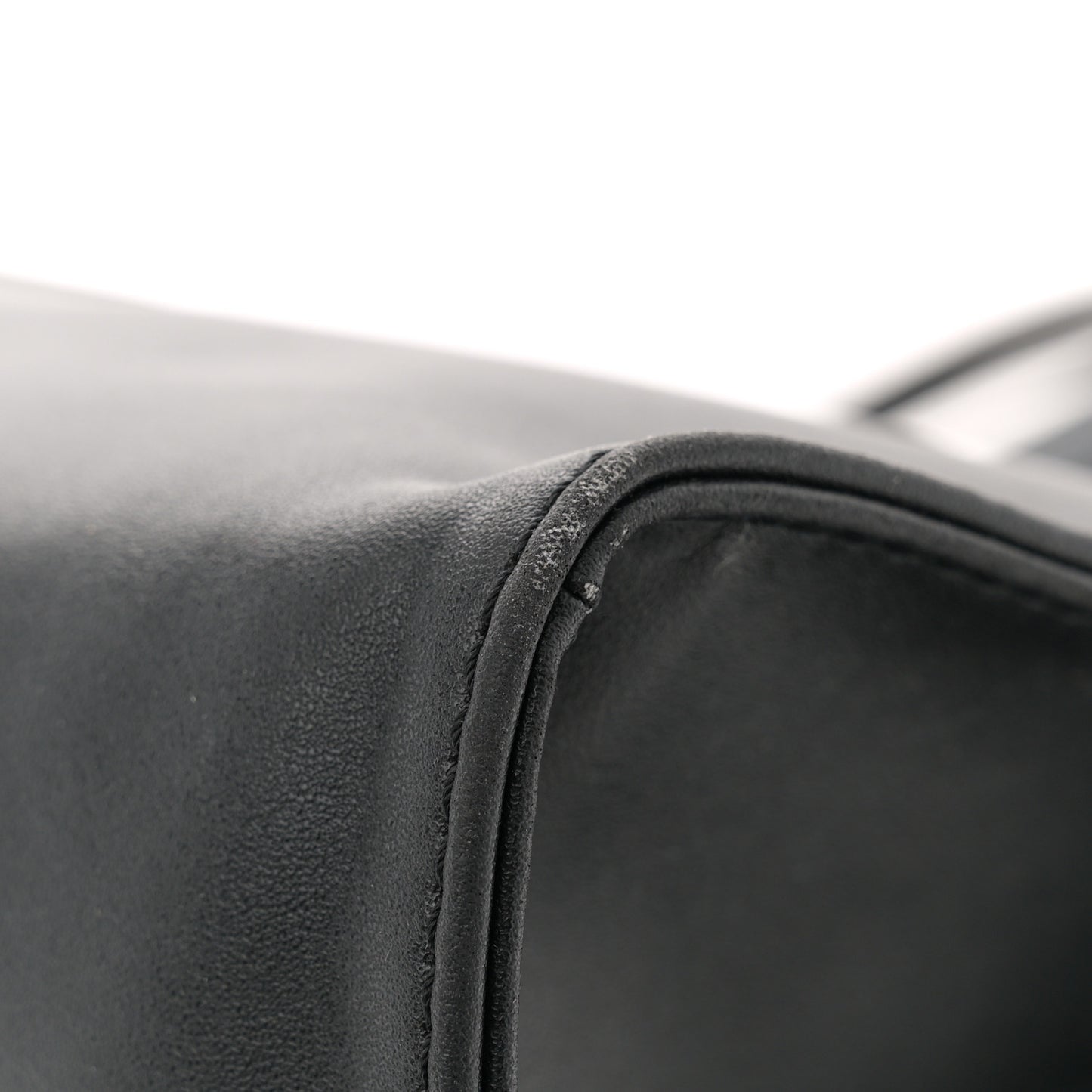 Vegan Leather Medium Shopping Bag Black