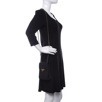 Chanel Caviar Quilted Golden Class Phone Holder Black 2 of 12