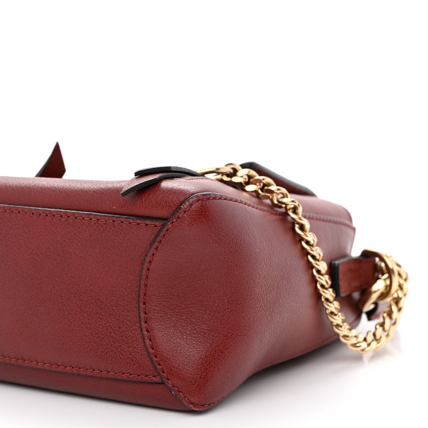 Calfskin Mini Faye Day Shoulder Bag Sienna Red
