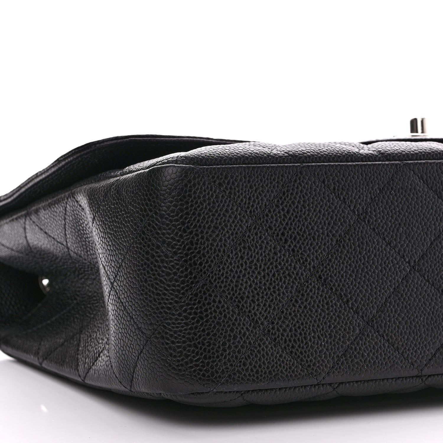 Chanel Caviar Quilted Jumbo Single Flap Black 9 of 10