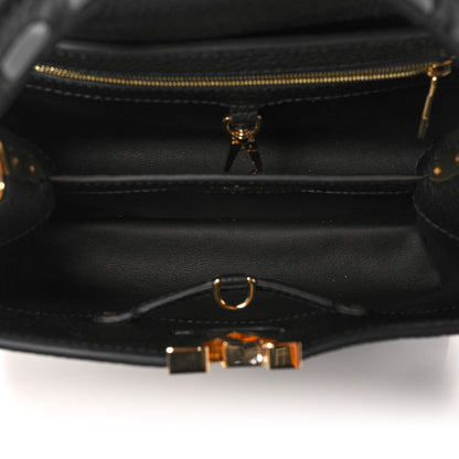 Louis Vuitton Taurillon Capucines Leopard BB Black 4 of 7