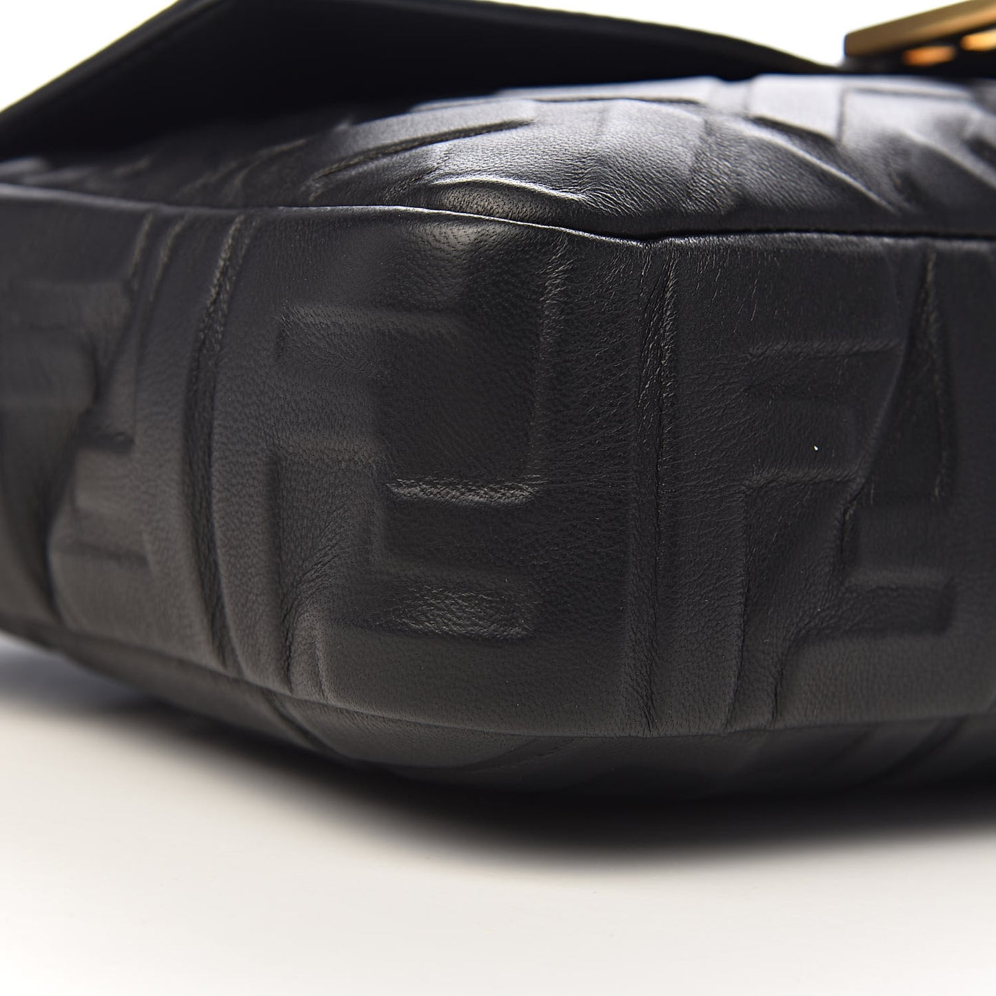Nappa FF 1974 Embossed Baguette Black