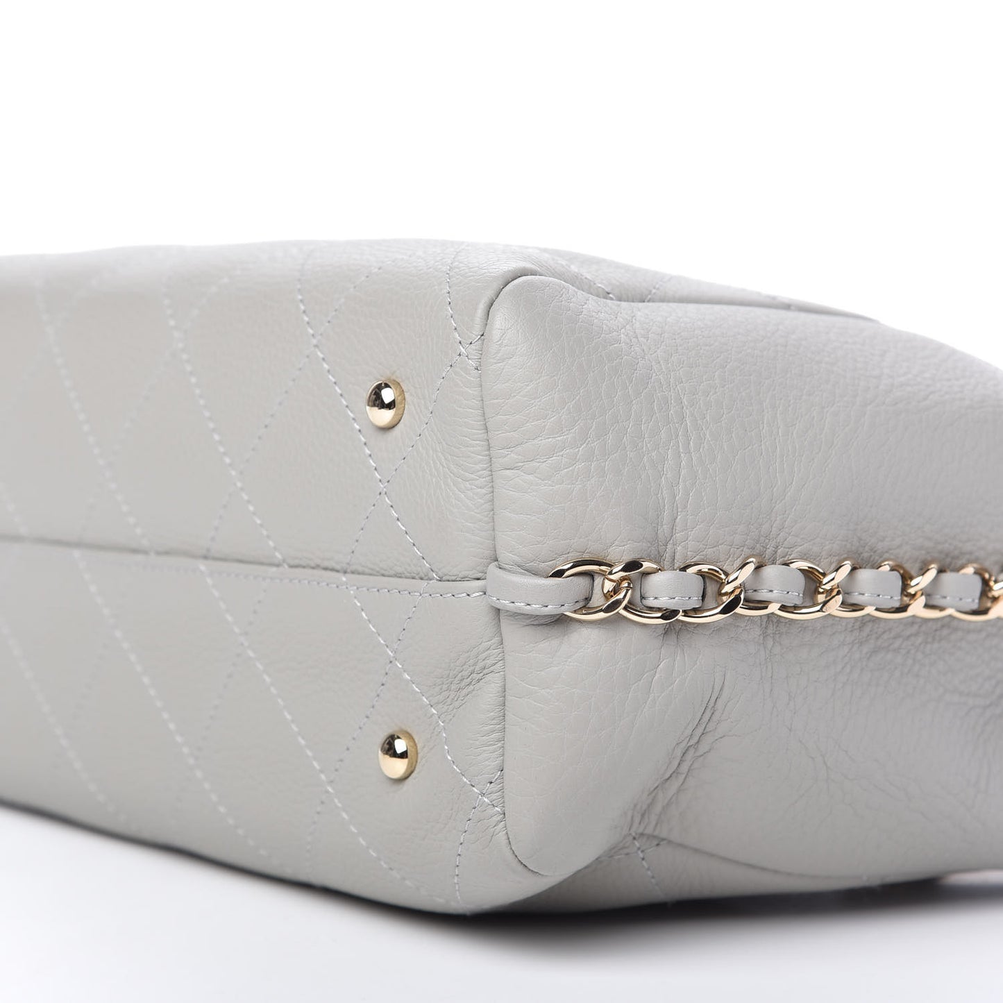 Bullskin Stitched Small Shopping Bag Grey