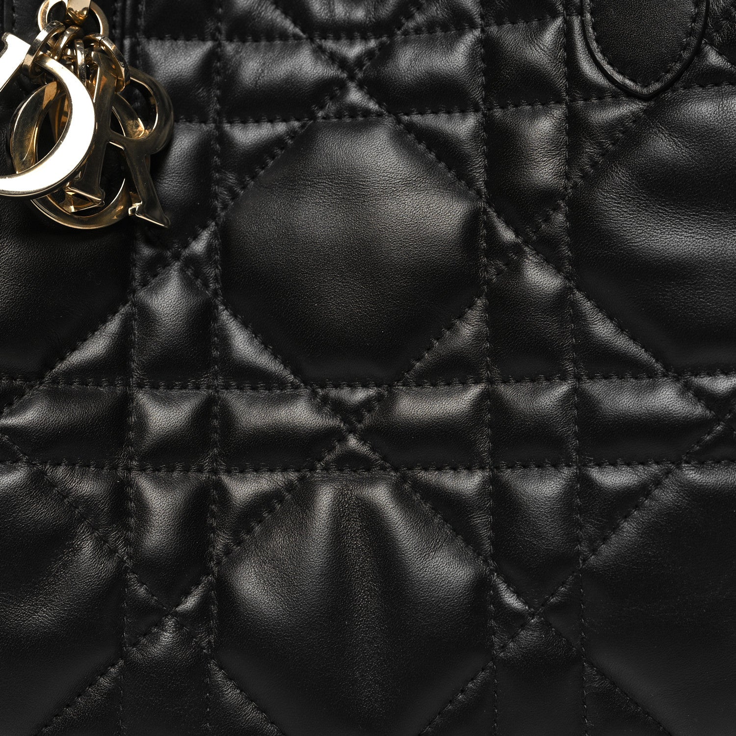 Christian Dior Calfskin Macrocannage Medium Toujours Black 9 of 12