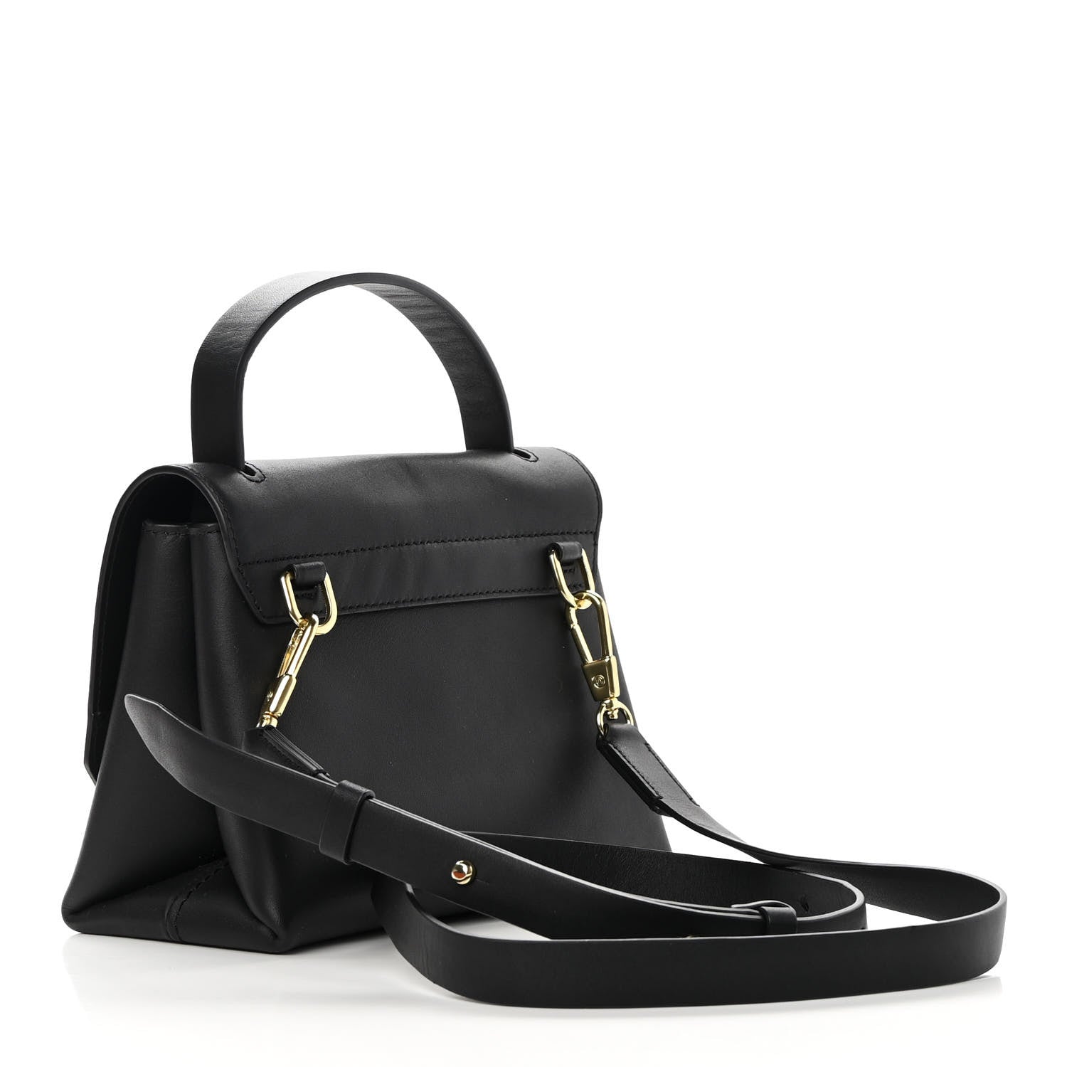 3.1 Phillip Lim Smooth Calfskin Mini Alix Top Handle Satchel Black 2 of 13