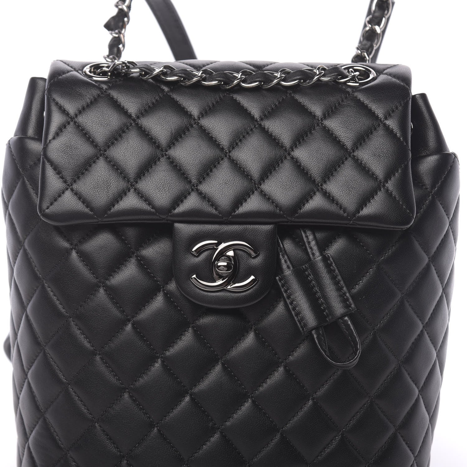 Chanel Lambskin Quilted Small Urban Spirit Backpack Black 9 of 9