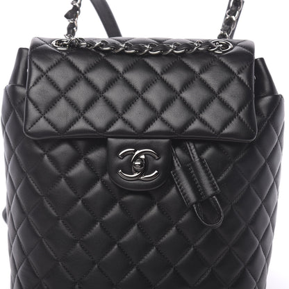Chanel Lambskin Quilted Small Urban Spirit Backpack Black 9 of 9