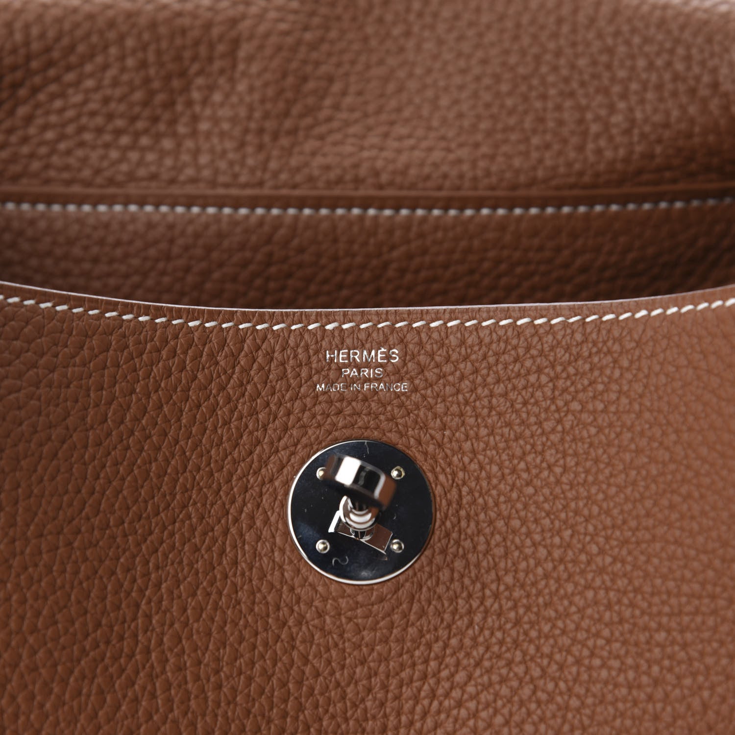 Hermes Taurillon Clemence Lindy 26 Gold 8 of 11