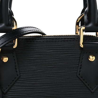 Louis Vuitton LV X TM Epi Alma BB Black 7 of 10