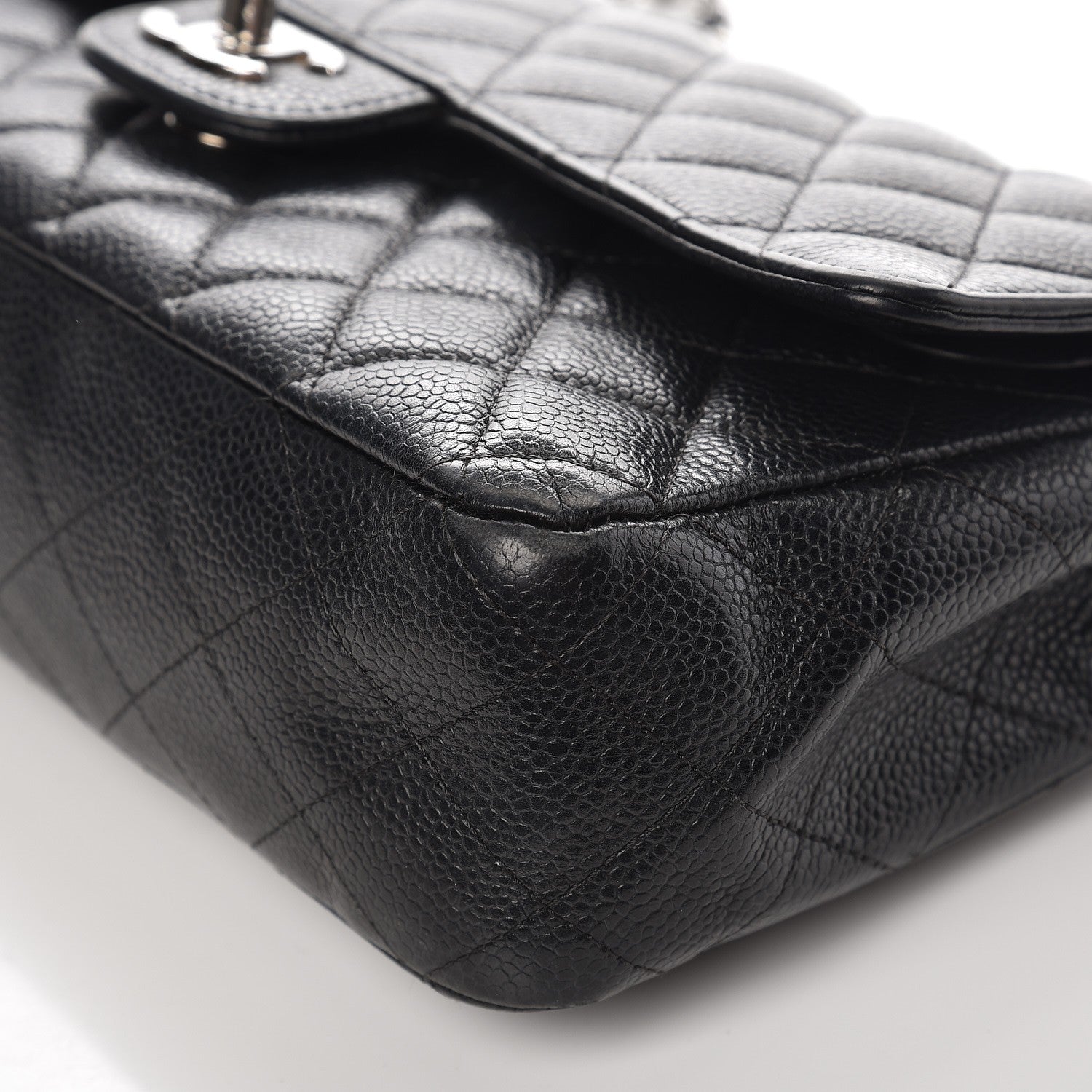 Chanel Caviar Quilted Medium Double Flap Black 16 of 18