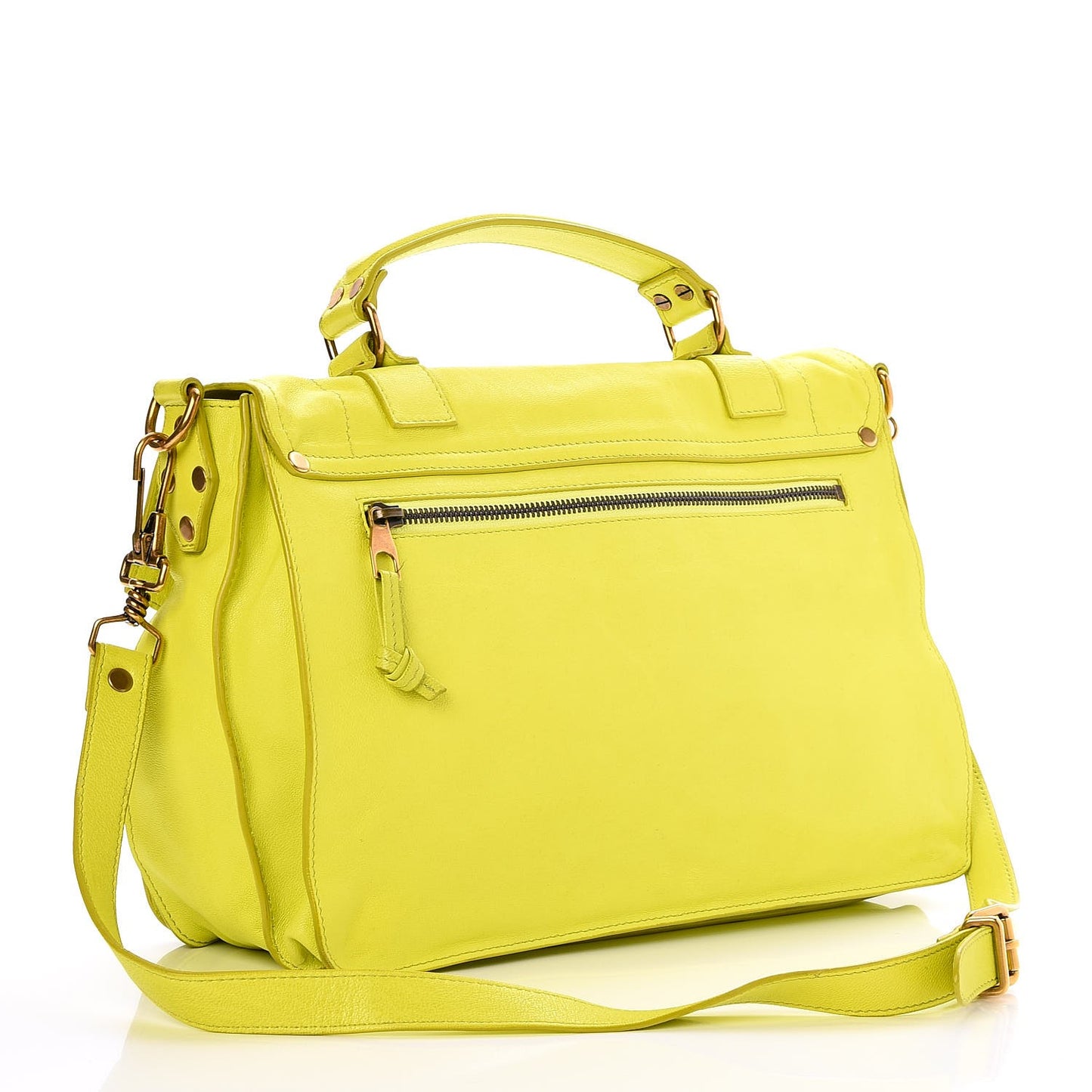 Lambskin Medium PS1 Satchel Citron
