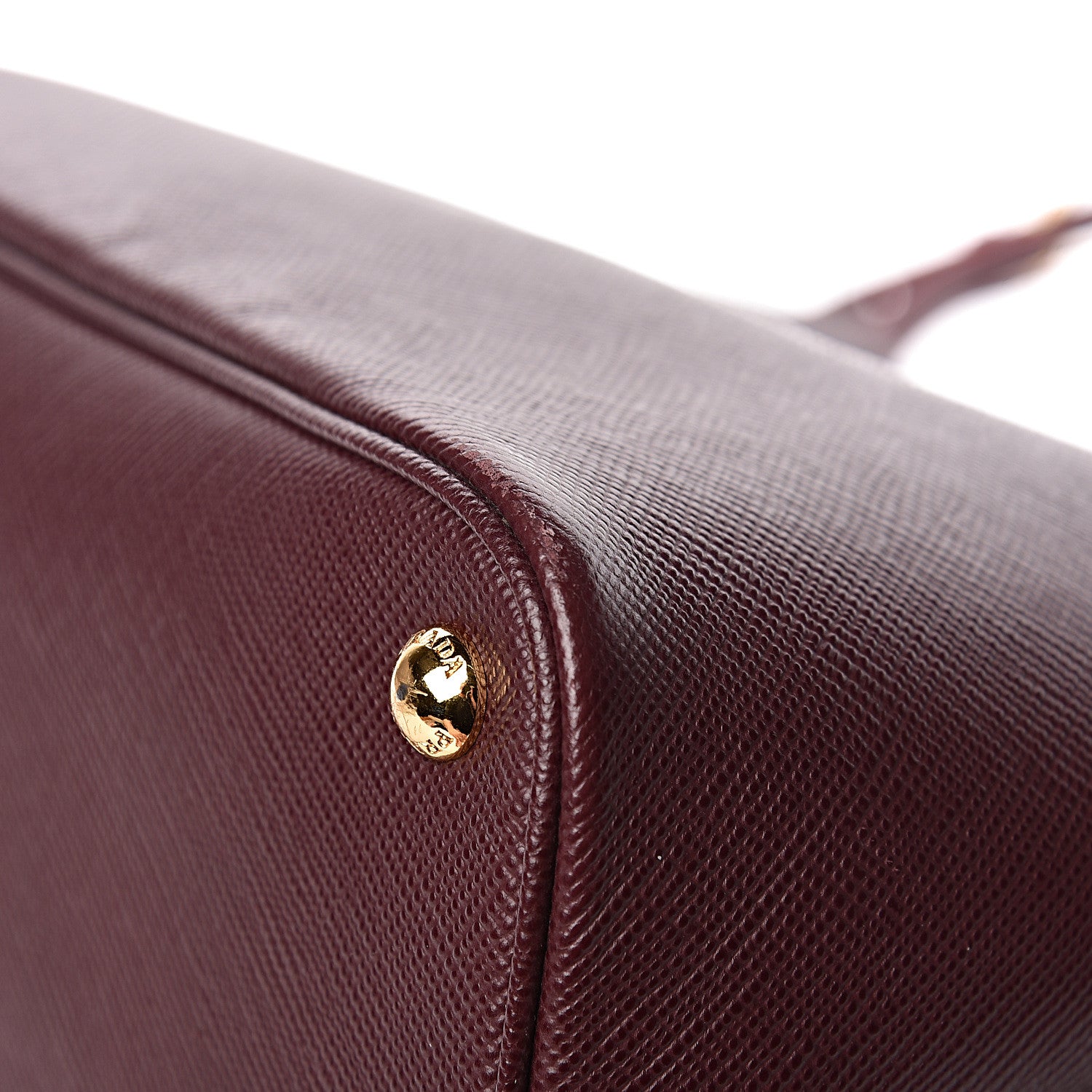 Prada Saffiano Cuir Large Double Bag Granato Scarlatto 12 of 13