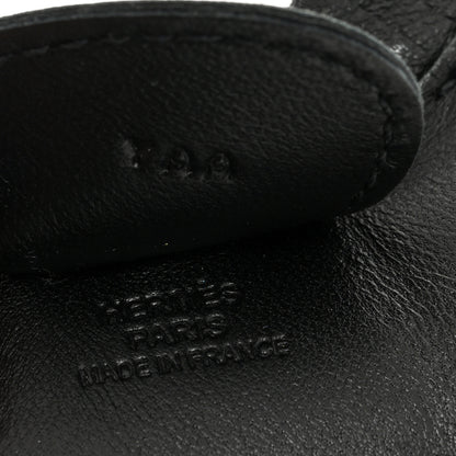 Hermes Milo Lambskin Grigri Rodeo Horse Bag Charm MM So Black 2 of 3