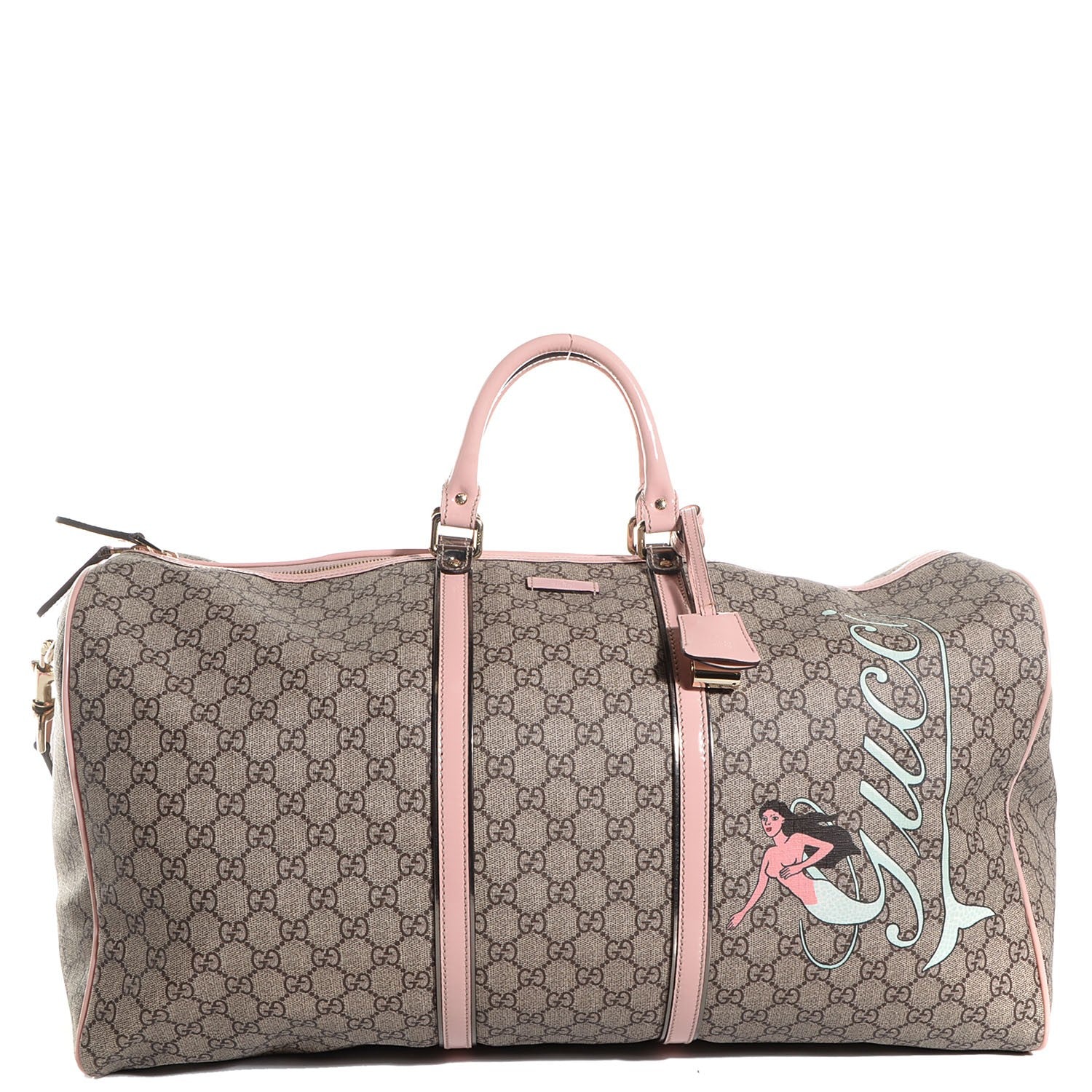 Gucci Monogram Mermaid Joy Large Carry On Duffle Bag Pink 1 of 7